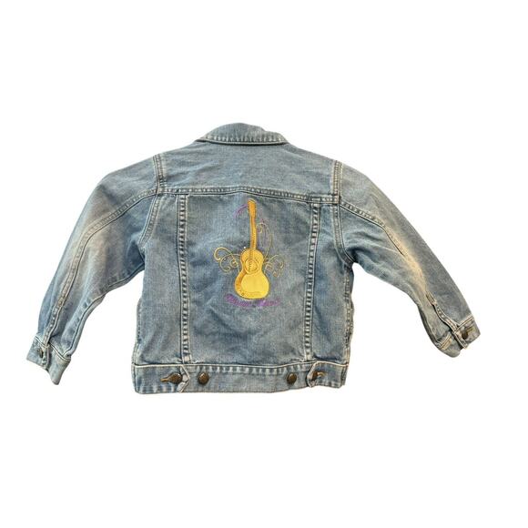Disney Store Hannah Montana Girls Denim Embroidered Jean Jacket XS Rare - Picture 6 of 7